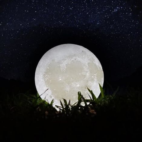 LAMPE DECORATIVE Lampe Lune 3D Led Lampe de Chevet Fille Enfant Lampe Sans fil Rechargeable Adulte Veileuse Adulte Projecteur 1156 (1/4)