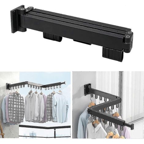 Étendoir à linge pliable en aluminium à trois niveaux pour intérieur et extérieur (1/5)