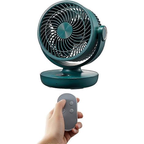 Mini ventilateur de camping USB 10 000 mAh, portable, avec télécommande, pour tente (1/4)
