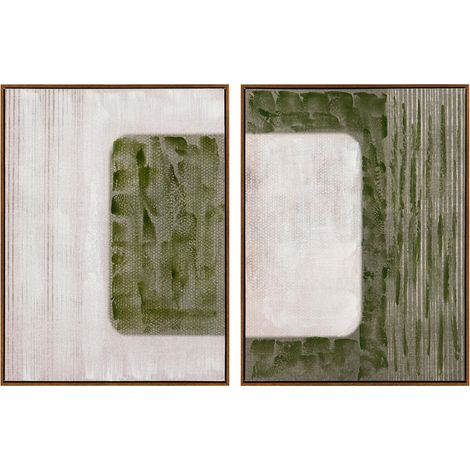 2er-Set Gemälde 80% handgemalt 60x4x80 cm (1/4)