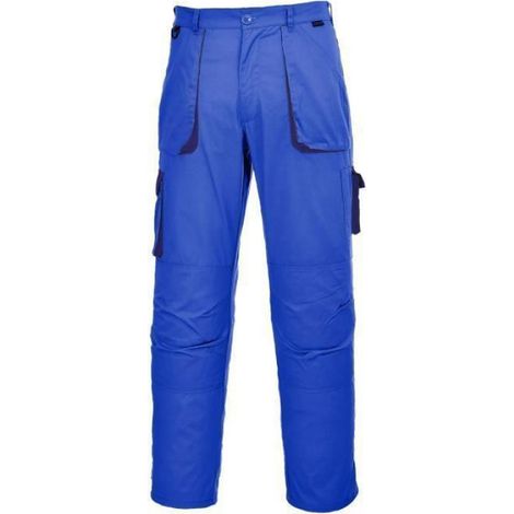 Pantalon De Travail - Coton 245 G M² - 9 Poches - Poches Genouillères - Poche Smartphone - Noir - Taille L (1/4)