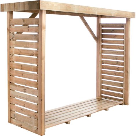 ABRI BUCHES BOIS XL 238,5X89,5X183CM