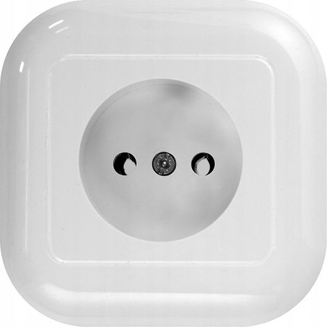 Enchufe de pared blanco Monti (1/5)
