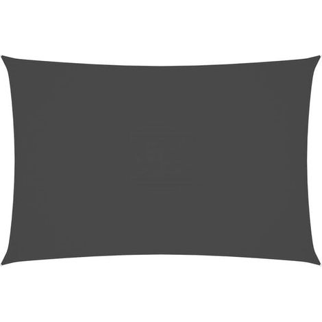 Voile de parasol tissu oxford rectangulaire 2x4 m anthracite (1/2)