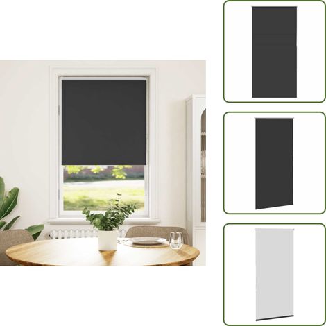 Verdunkelungsrollo Schwarz 85x150 cm Stoffbreite 80,7 cm - Verdunkelungsrollo - Verdunkelungsrollos - Rollo - Verdunklungsrollo (1/5)