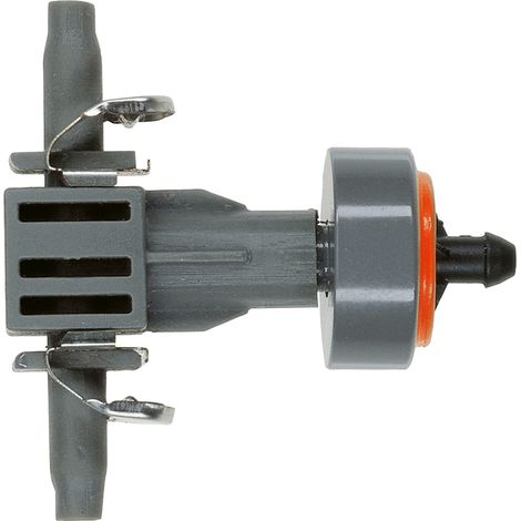 Gocciolatore in linea per tubo da 4,6mm 2 L/H con regolatore di pressione (10 pezzi)