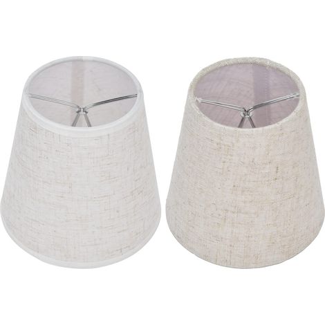 Abat-Jour, Abat-Jour en Tissu Baril pour Lustre de Lampe Chandelier à Vis E14, 3,6x5,6x5,1 Pouces(PT13),Abat-Jour (1/5)