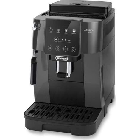 Delonghi – Cafetière expresso automatique avec broyeur – Préparation café en grains ou moulu – Panneau de commande intuitif – 3 recettes de café