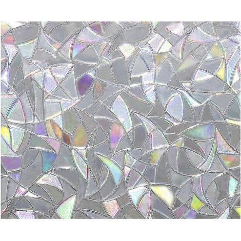 3D-statische dekorative Sichtschutzfolie für Fensterglas, fleckenabweisend, UV-beständig, selbstklebend