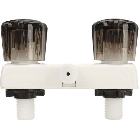 [JAMAIS UTILISÉ]Inverseur Valve Douche Camping Car Robinet Facile À Installer 2 Boutons Bateau Wagon Base Blanche