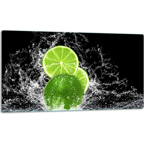 Planche à découper en verre 52 x 30 cm, vert citron (1/5)