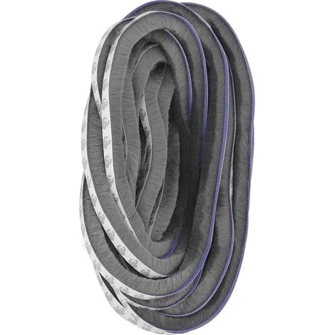 Selbstklebendes Dichtungsband für Fenster und Türen, schalldicht, winddicht, staubdicht, grau, 9 x 15 mm (1/5)