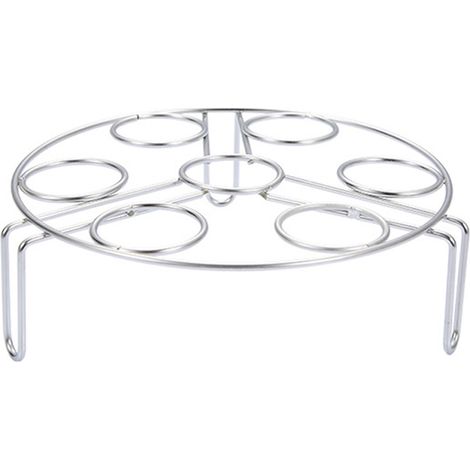 Rack À Œufs - Rack À Vapeur En Acier Inoxydable 304 - Pour Cuiseur À Pression Air Fryer Et Casserole - Capacité 7 Œufs (1/5)