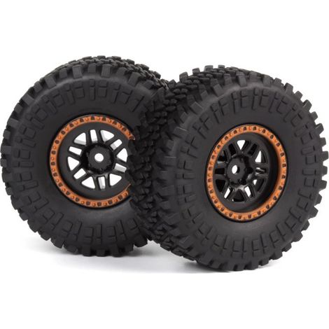Assembled Wheel & Tyre (Orange-2pcs)