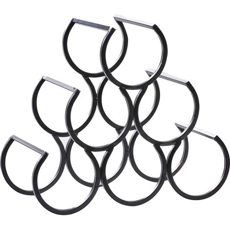 Wine Rack LURGAN Metal Black (1/5)