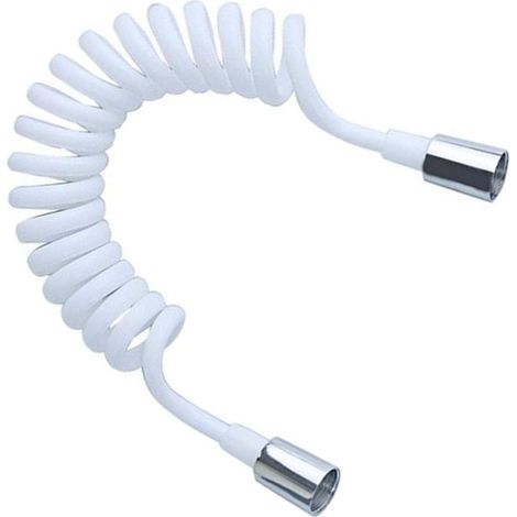 Tuyau de douche flexible à ressort - Bonne flexibilité pour l'eau plomberie WC, bidet, pistolet pulvérisateur de salle de bain (1/5)
