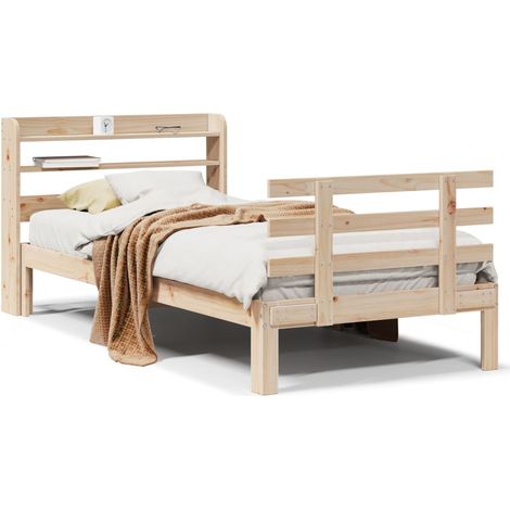 Maison Exclusive - Estructura de cama con cabecero madera maciza (1/5)
