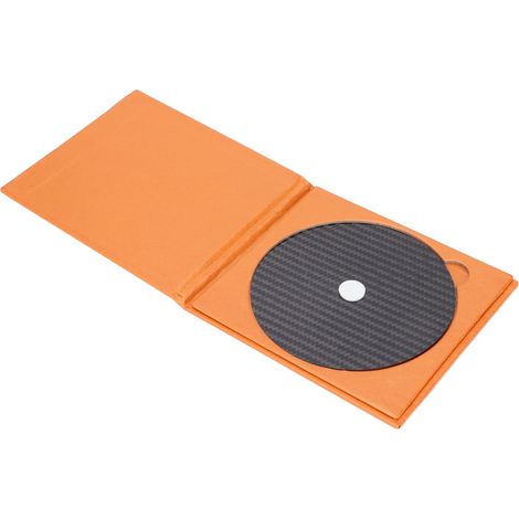 Stabilisateur de disque CD/DVD en fibre de carbone 0,2 mm pour lecteur à tiroir supérieur, noir (1/5)