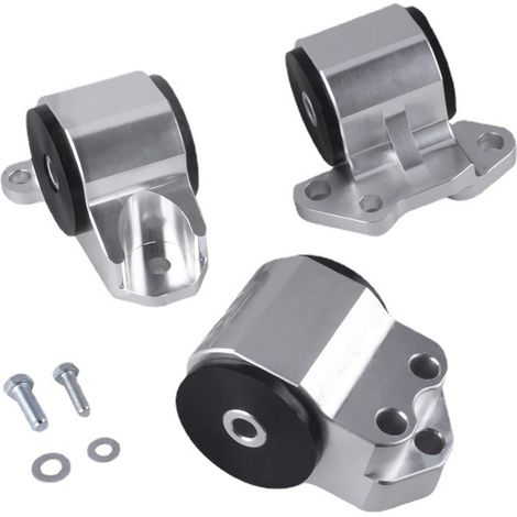 Car modification engine mount, compatible with Honda Civic modified engine mount EG 3-hole - with label (1/4)