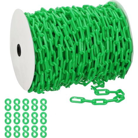 Chaîne plastique verte 164 pieds 8mm pour le contrôle foule (1/5)