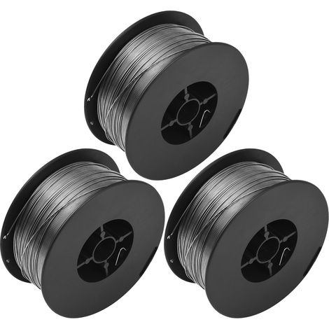 Bobine de soudage sans gaz de fil fourré de 0,03 pouce 6,61 lb auto-blindé 0,8 mm 3 kg/6,61 lb (1 kg 3 pièces) (1/5)