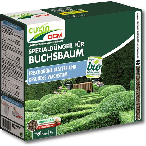 Cuxin Buchsbaumdünger 3 kg Spezialdünger Buchsdünger Heckendünger Baumdünger