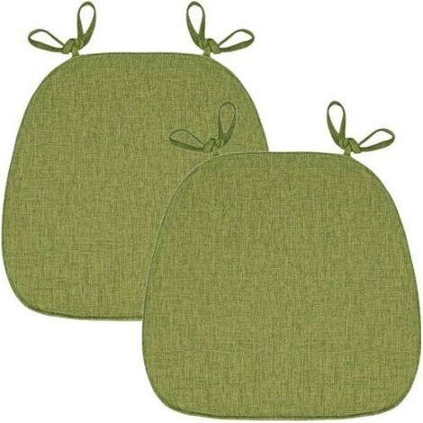Galette De Chaise Lot De 1/2/4/6 avec Attaches, Coussin Chaise Cuisine Lavable, Antidérapant, Galette De Chaise Dehoussable, Coussins De Chaises D'Interieur Mousse à MéMoire (1/4)