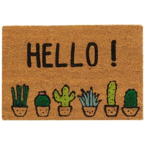en fibre de 60 x 40 cm Cactus hello