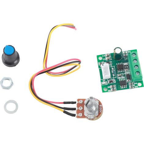 Regulador de Velocidad PWM para Motor DC 1,8-15V 2A, Protección contra Sobrecarga y Reinicio Automático, Compacto 32x32mm – Ideal para Ventiladores Silenciosos y Proyectos DIY de Robótica (1/5)
