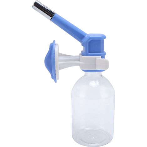 Bouteille d'eau suspendue pour chien, grande capacité, design à billes roulantes, distributeur d'eau à suspendre pour cage, chiot, chat, lapin, bleu (1/5)