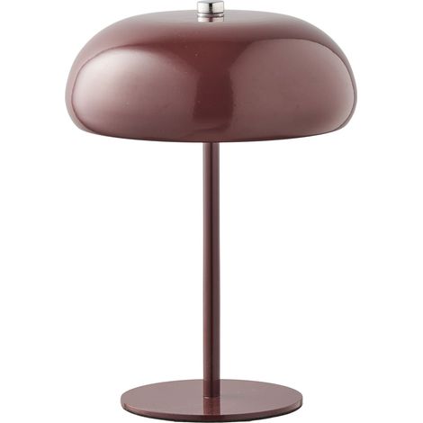 Lampada da tavolo Margate ricaricabile in metallo bordeaux ø16 cm (1/5)