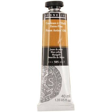 Couleurs à l'huile - Sennelier - Mars Jaune - 40ml - Pigments naturels - Finition satinée