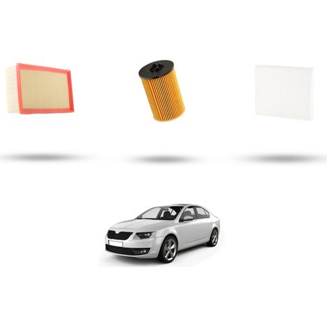 Kit tagliando 3 filtri compatibile con Skoda Octavia III 2.0 TDI 135kw Dal 2013 (1/5)