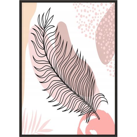 BILDPOSTER IM RAHMEN 33x43 cm Line Art Pen P1866 (1/4)