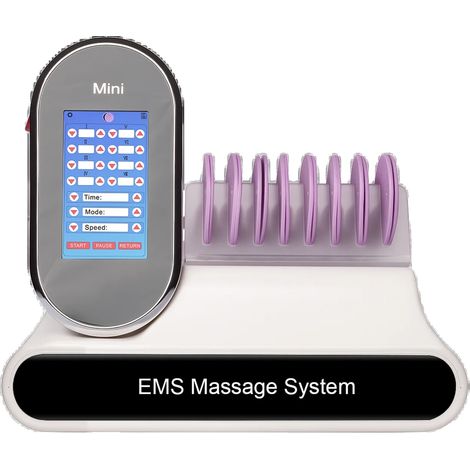 Stimolatore muscolare, efficace sollievo dal dolore, intensità regolabile, BIANCO (1/2)