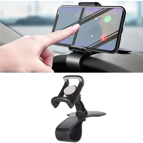 Armaturenbrett-Clip-Handyhalter, 360 Grad drehbarer Auto-Handyhalter, multifunktionaler Armaturenbrett-Handyhalter, universelles Autozubehör
