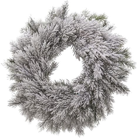 Corona natalizia innevata "Pino West" ghirlanda decorativa Ø 46 cm