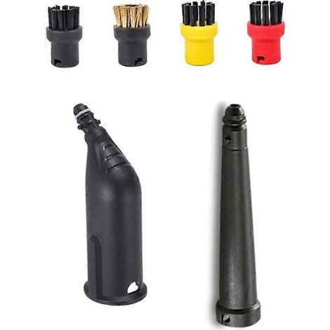 Brosse vapeur ronde noire petite buse pour nettoyeur vapeur Kärcher SC1 SC2 SC3 SC4 SC5 Easyfix (1/5)