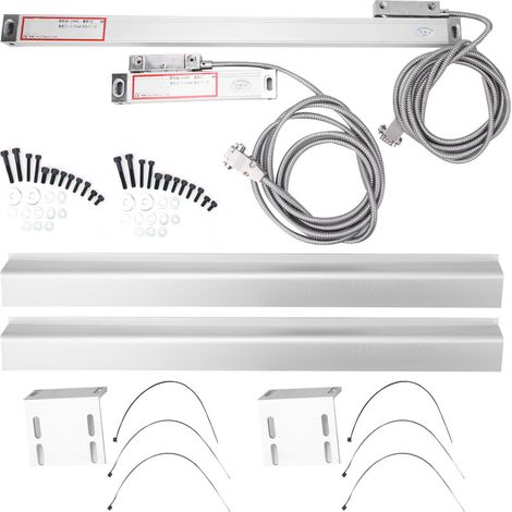 Encodeur de lecture numérique pour tour à fraiser à échelle linéaire, 2 pièces, pour JCS900-2AE JCS900-3AE DRO(300mm750mm)