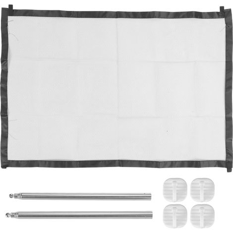 Barrière de sécurité pour chiens en filet, sans perforation, pour animaux de compagnie, barrières pour bébés, pour escaliers, portes, couloirs, intérieur et extérieur.