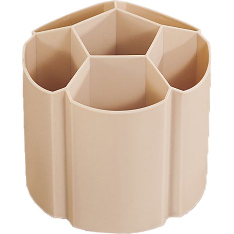 1 Organizador de escritorio, rotación de 360 grados, plástico resistente, almacenamiento de bolígrafos y tijeras, para la escuela y el hogar. (1/5)