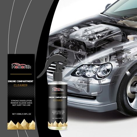 Car engine compartment cleaner, car engine cleaning, stain removal and refurbishment, no disassembly required cleaning agent -- 100ml (1/5)