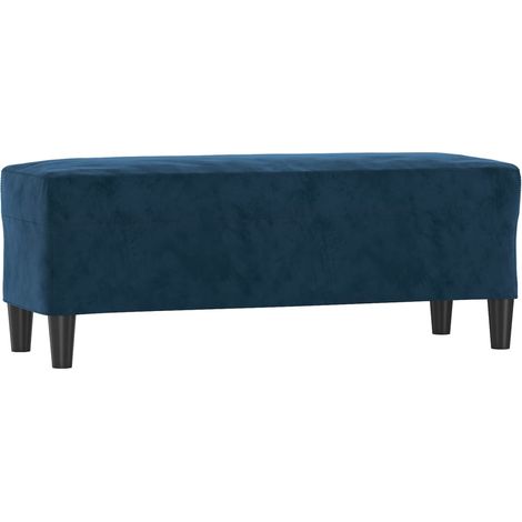 Panca panca 100 x 35 x 41 cm velluto blu 020010543