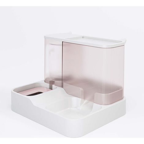 Distributeurautomatiquedenourritureetd'eau2en1pourchatsetpetitschiens(rose)