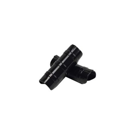 Packung mit 20 Gewächshausrahmenclips, Gewächshausfolienclips, Gartenschlauchclips, Pflanzenfolienclips, Schlauchrahmenrohrschellen (schwarz, 20 mm) - Crezuo (1/4)