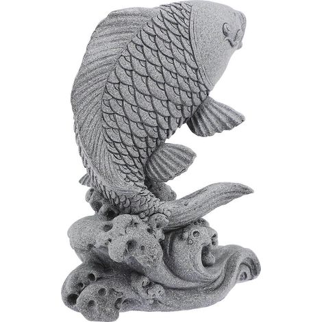 Statue de poisson pour jardin, bassin, aquarium, figurine de petit poisson, adorable décoration de poisson, sculpture de poisson, décoration de jardin (1/4)