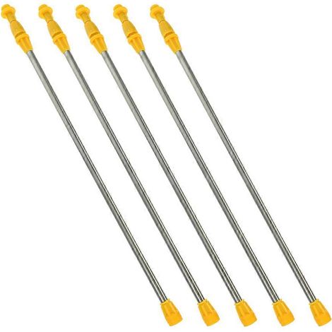 Lot de 5 rallonges télescopiques réglables pour pulvérisateur, en acier inoxydable durable, pour la pulvérisation dans le jardin, la pelouse et le verger, compatibles avec divers pulvérisateurs. (1/5)