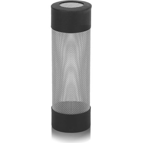 Couvercle d'entrée en acier inoxydable pour filtre d'aquarium - Protection anti-crevettes - Protection de sécurité pour filtre d'entrée - Support de grille pour aquariums et bassins (modèle court à 4 (1/3)