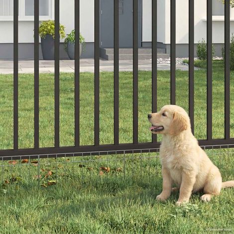 Panel de valla de jardín 48 pcs Acero Galvanizado Plateado