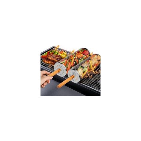 PCS Stainless Steel BBQ Basket Barbecue Accessories Gifts for Vegetable/Meat/Fish Lovers Outdoor Barbecue (1/5)
